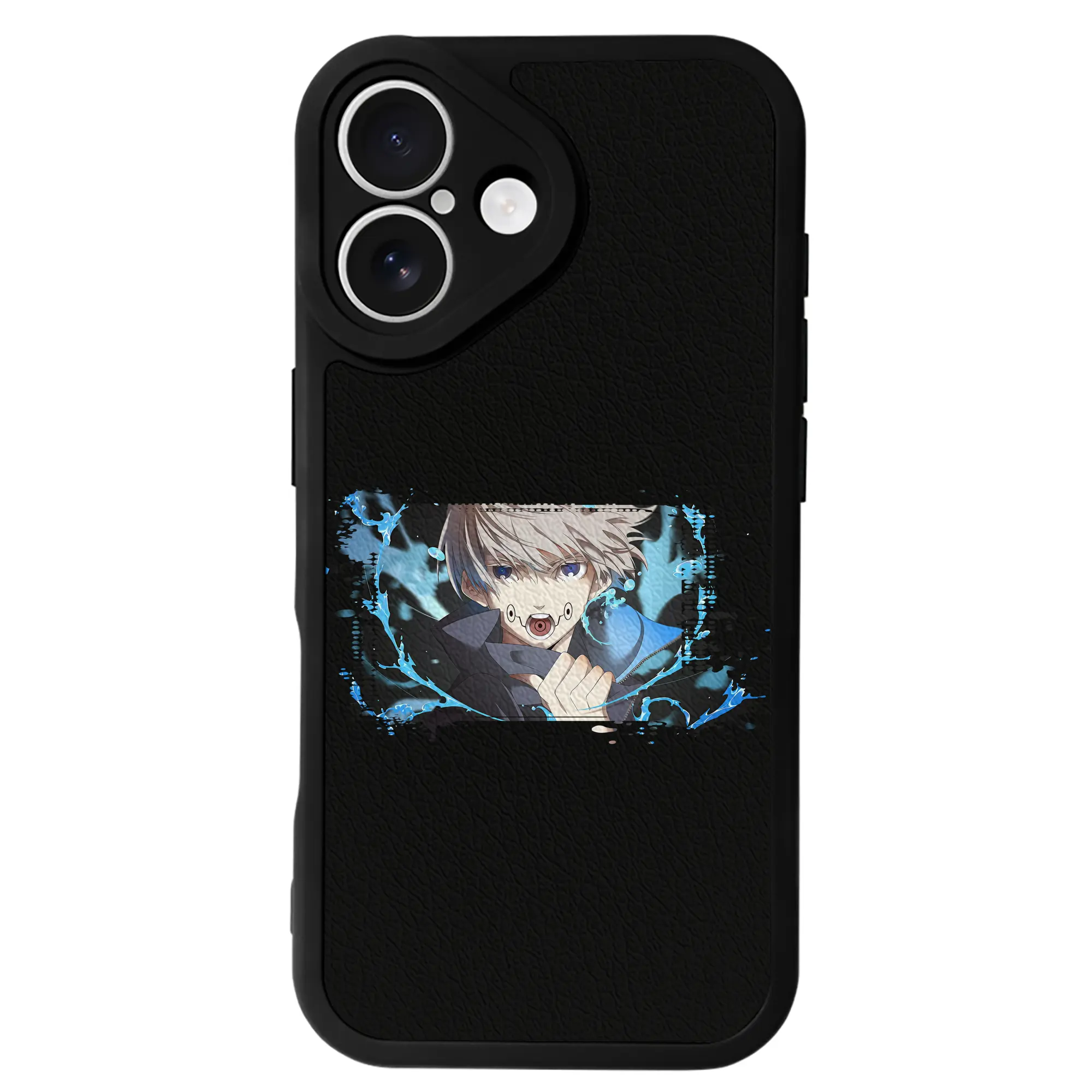 呪術廻戦 グッズ,狗巻 棘 - IPhone 16シリーズ対応 ・ シリコンスマホケース ・ レザー調 ・ 高精度フィット ・ 耐衝撃 ・ ワイヤレス充電対応 ・ 精密カット